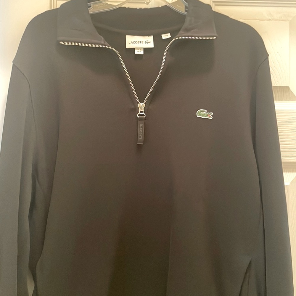 Men’s Lacoste Pullover 1/4 zip w/ Pockets